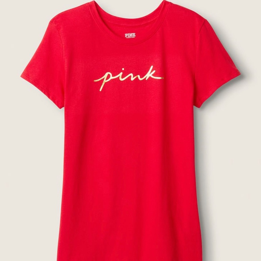 Vs Pink red pepper crew tee - Picture 1 of 7